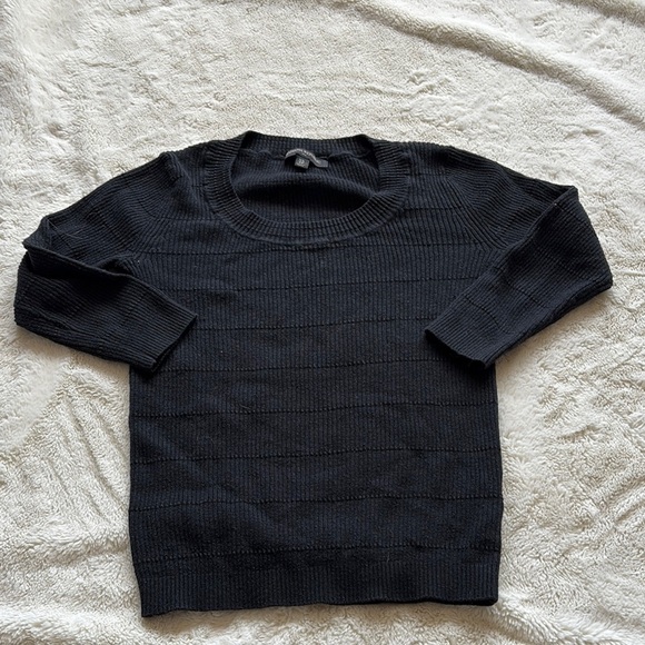 Banana Republic Cotton Black Ribbed XS Top - Picture 1 of 8
